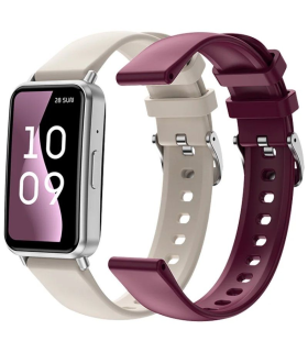 Smartwatch SPC Duo Fit/ Notificaciones/ Frecuencia Cardaca/ Blanco