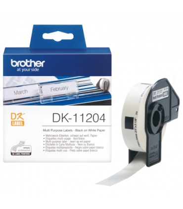Brother Etiquetas precortadas multipropsito (papel trmico)