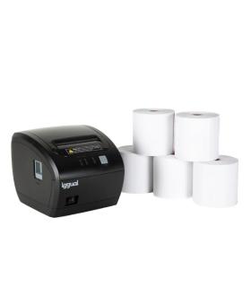 iggual Kit impresora trmica TP7001 + 5 rollos