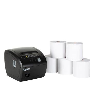 iggual Kit impresora trmica TP7001 + 5 rollos