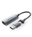 Conversor HDMI 4K 60Hz Vention ACWHA/ HDMI Hembra / USB Macho - USB Tipo-C Macho/ 480Mbps/ 10cm/ Negro