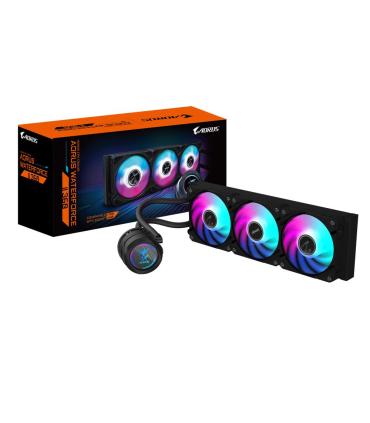 GIGABYTE Refrigeracin Lquida AIO AORUS WATERFORCE II 360 Para CPU - 3 Ventiladores ARGB De 120 Mm, Mecanismo De Bloqueo Deslizan