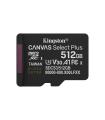 Kingston Technology 512GB MicroSDXC Canvas Select Plus Gen3 150MB s A1 (Incluye Adaptador De SD)