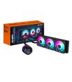 GIGABYTE Refrigeracin Lquida Para CPU AORUS WATERFORCE X II 360 AIO - 3 Ventiladores ARGB De 120 Mm, Pantalla LCD A Todo Color, 