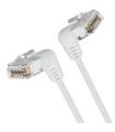 Cable De Red RJ45 UTP Vention IBOWF Cat.6A/ 1m/ Cabeza Rotatoria 360/ Blanco