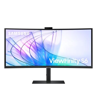 Monitor Profesional Ultraparonmico Curvo Samsung ViewFinity S6 S34C652VAU 34'  UWQHD  Webcam  Multimedia  Negro