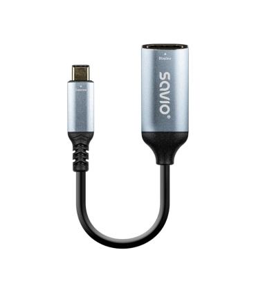 ADAPTADOR SAVIO AK-78 USB-C HDMI (H) 60 HZ SILV