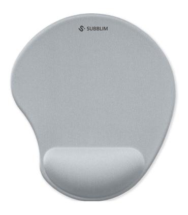 Alfombrilla Ergonmica Subblim Ergo NeoGel MousePad/ /Plateada