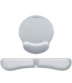 Pack De Reposamuecas Y Alfombrilla Ergonmica Subblim Ergo MemoryFlex/ Plateadas