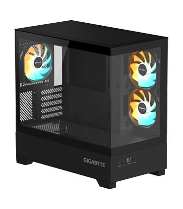 CAJA ATX SEMITORRE GIGABYTE AORUS C201B ICE PANORAMICA GLASS USB 3.0 BLACK