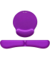 Pack de Reposamuecas y Alfombrilla Ergonmica Subblim Ergo MemoryFlex/ Purpura