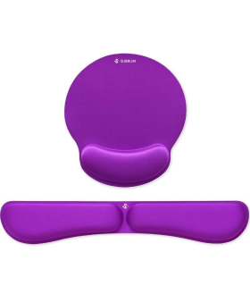 Pack de Reposamuecas y Alfombrilla Ergonmica Subblim Ergo MemoryFlex/ Purpura