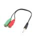 Ewent Cable Audio Jack 3,5 M-2 Jack 3,5 H -0,15mt