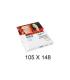 CAJA 100 HOJAS ETIQUETAS ADHESIVAS ILC BLANCA 105X148 FABRISA 15320