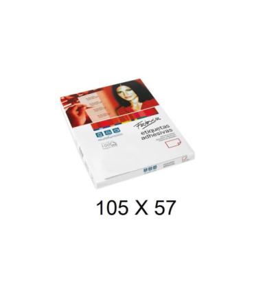 CAJA 100 HOJAS ETIQUETAS ADHESIVAS ILC BLANCA 105X57 FABRISA 15317