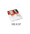 CAJA 100 HOJAS ETIQUETAS ADHESIVAS ILC BLANCA 105X57 FABRISA 15317