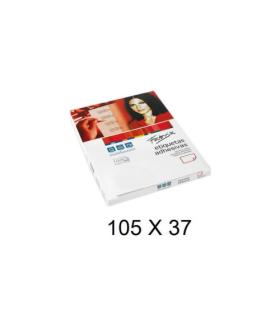 CAJA 100 HOJAS ETIQUETAS ADHESIVAS ILC BLANCA 105X37 FABRISA 15313