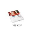 CAJA 100 HOJAS ETIQUETAS ADHESIVAS ILC BLANCA 105X37 FABRISA 15313