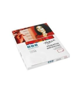 CAJA 100 HOJAS ETIQUETAS ADHESIVAS ILC BLANCA 48,5X25,4 FABRISA 15294