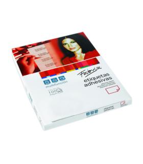 CAJA 100 HOJAS ETIQUETAS ADHESIVAS ILC BLANCA 38X21,2 FABRISA 15292