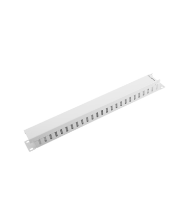 ORGANIZADOR DE CABLES LANBERG METALICO 1U TIPO A RACK 19 GRIS