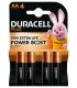 Pack De 4 Pilas AA Duracell Plus Power Boost DPBLR6B4  1.5V  Alcalinas