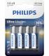 Pack De 4 Pilas AA Philips LR6E4B 10  1.5V  Alcalina
