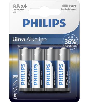 Pack De 4 Pilas AA Philips LR6E4B 10  1.5V  Alcalina