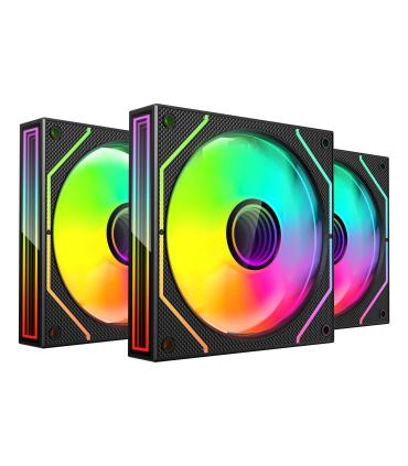 Pack 3 Ventiladores Mars Gaming MF-3DPROKIT  12cm + HUB + Mando A Distancia  ARGB