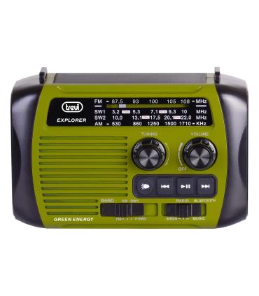 RADIO TREVI RA 7F30 BT EXPLORER RADIO CARGA SOLAR & DINAMO GREEN