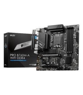 MSI PRO B760M-A WIFI DDR4 Placa Base LGA 1700 Micro ATX