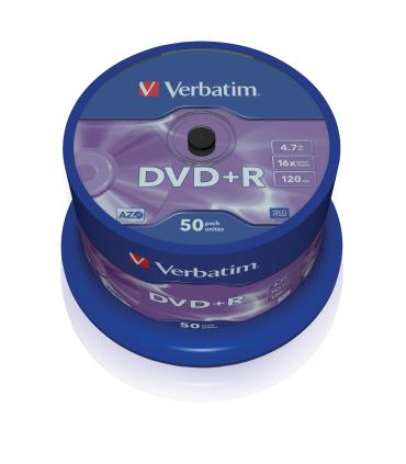 DVD+R Verbatim Advanced AZO 16X  Tarrina-50uds