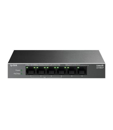 TP-LINK SWITCH DE SOBREMESA DE 6 PUERTOS 10 100 MBPS CON 4 PUERTOS POE PUERTOS  4 10 100 MBPS POE, 2 10 100 MBPS NO POE ESPECIFI