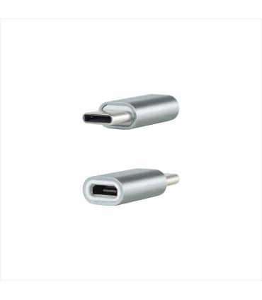 Adaptador Nanocable 10.02.0011  USB Tipo-C Macho - MicroUSB Hembra