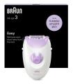 DEPILADORA ELECTRICA BRAUN SILK-EPIL 3 SE3-000 RODILLO MASAJE LUZ SMARTLIGHT