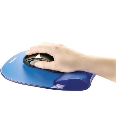 ALFOMBRILLA CON REPOSAMUECAS RATON GEL AZUL FELLOWES 9114120