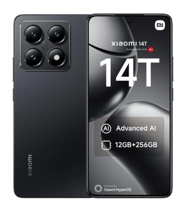 Smartphone Xiaomi 14T 12GB/ 256GB/ 6.67\'/ 5G/ Negro