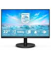Monitor Philips V-Line 221V8 21.5'/ Full HD/ Negro