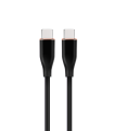 CABLE DE CARGA Y DATOS GEMBIRD (PD) TIPO-C SILICONA ALTA CALIDAD 1,5M NEGRO