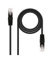 CABLE RED LATIGUILLO RJ45 CAT.5E UTP AWG24 NEGRO 0.5 M NANOCABLE 10.20.0100-BK