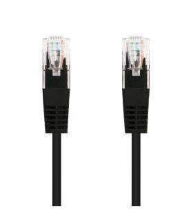 CABLE RED LATIGUILLO RJ45 CAT.5E UTP AWG24 NEGRO 0.5 M NANOCABLE 10.20.0100-BK