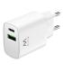 EWENT Cargador Rapido Q3 20w Usb-C Y Usb-A