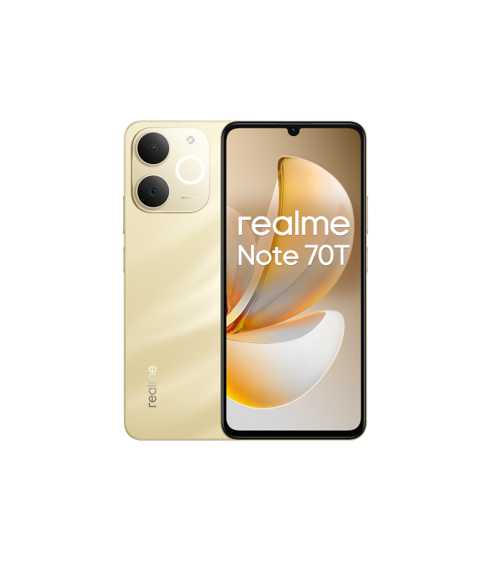 realme Note 70T 17,1 cm (6.74\") SIM doble Android 15 4G USB Tipo C 4 GB 256 GB 6000 mAh Oro