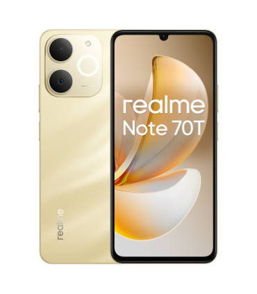 realme Note 70T 17,1 cm (6.74\") SIM doble Android 15 4G USB Tipo C 4 GB 256 GB 6000 mAh Oro