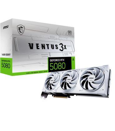 MSI VENTUS GEFORCE RTX 5080 16G 3X OC WHITE Tarjeta Grfica NVIDIA 16 GB GDDR7
