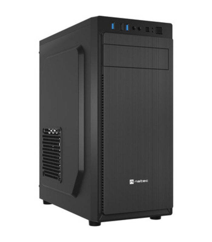 CAJA NATEC ARACANTA MIDI TORRE ATX LECTOR TARJETAS 1XUSB2.0 2XUSB3.0 NEGRO