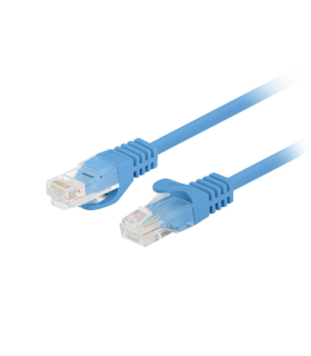CABLE RED LANBERG LATIGUILLO CAT.6 UTP 0.25M AZUL FLUKE PASSED (PACK 10 UDS)