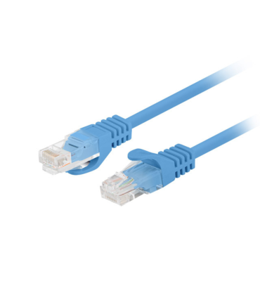 CABLE RED LANBERG LATIGUILLO CAT.6 UTP 0.25M AZUL FLUKE PASSED (PACK 10 UDS)