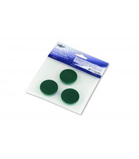 BLISTER DE 3 IMANES REDONDOS 30MM. EN COLOR VERDE FAIBO 60-30-04