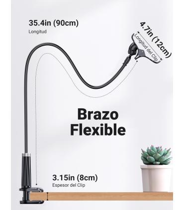 SOPORTE UGREEN UNIVERSAL FLEXIBLE BLACK